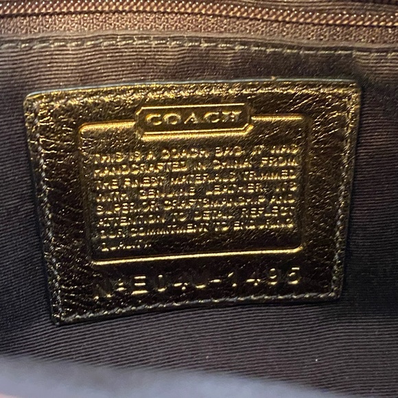 Coach Special Edition Bronze Signature Logo Hobo Shoulder Bag - Picture 8 of 8